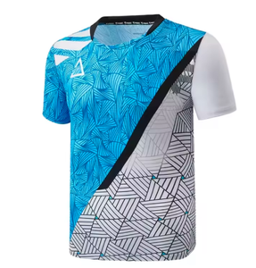 Camisetas de Tenis de Poliéster Personalizadas a Precio de Fábrica, Camiseta Deportiva Transpirable de Secado Rápido, Jersey de Bádminton 100% Poliéster, Sublimación de Moda - Product Image 1