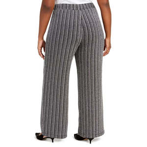 Pantaloni Neri Larghi da Donna Taglie Forti JM Collection, Vita Alta, Gamba Larga, Formali, Taglia XL - Product Image 2