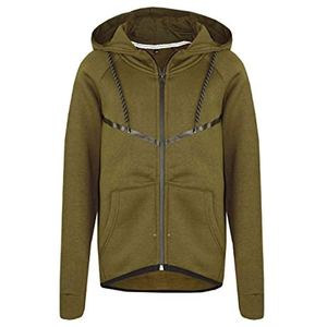 Survêtement à capuche délavé à l'acide pour homme de haute qualité, respirant, pour l'hiver, avec fermeture éclair intégrale, coupe classique, logo personnalisé, tenue décontractée de jogging - Product Image 2