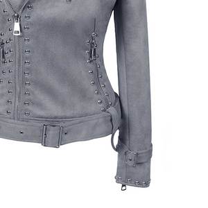 Chaqueta de Cuero para Mujer con Diseño Exclusivo - Chaqueta de Cuero Ajustada, Impermeable y Resistente al Viento con Logotipo Personalizado - Product Image 6
