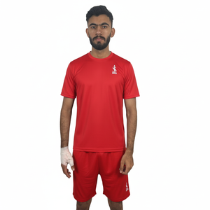 OEM/ODM Sur mesure : Ensembles d'été pour hommes en coton épais 100%, coupe ample et oversize, comprenant T-shirts et shorts - Product Image 1