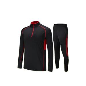 <b>Men's</b> Customizable Soccer Tracksuit <b>Jacket</b> <b>for</b> <b>Summer</b> Essential Breathable Jogging Wear with All Logo New Season Style - Product Image 1