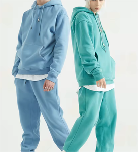 Ensemble survêtement pantalon empilé survêtement personnalisé survêtement ensemble sweat-shirt à capuche et pantalon de survêtement à imprimé bouffant pour hommes - Product Image 6