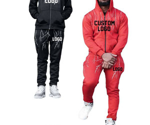 Trendy Puff Print pantalones acampanados Chándal Traje de sudor Unisex Sweat Jogger Set Vintage Full Flare Hoodies Chándal Trajes de sudor - Product Image 5