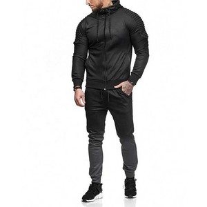 Premium Quality Sports Regular Fit Printed 100% Cotton Heavyweight Tracksuits Outwear Streetwear 2 Piece Set <b>Jogging</b> <b>Suits</b> - Product Image 1