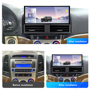 Mekede เครื่องเสียงรถยนต์แอนดรอยด์อัตโนมัติ12.3นิ้วระบบนำทาง GPS หน้าจอด้านข้างแคบ2K สำหรับ Hyundai Santa <span class=keywords><strong>Fe</strong></span> 2006-2012 - Product Image 5