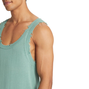 Débardeurs pour femmes en tissu jersey 100% coton avec dentelle, nouveau design, logo personnalisé Orem, séchage rapide, respirant, pour la gym, vente en gros - Product Image 2