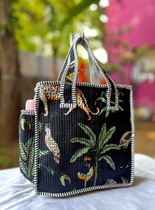 Cotton Large Capacity <b>Tote</b> <b>Bags</b> Vintage <b>Floral</b> Quilted <b>Tote</b> <b>Bags</b> For Everyday Use Eco friendly Shopping/Shoulder <b>Bag</b> Gifts - Product Image 5