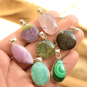 Venta al por mayor de dijes de plata de ley 925 auténtica hechos a mano con cristales de diamantes de imitación, estilo religioso, joyería para aniversario - Product Image 5