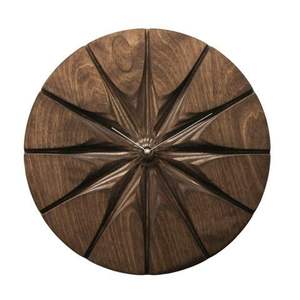 USER CUSTOMIZED WOODEN <b>WALL</b> <b>CLOCK</b> FOR ELEGANT HOME <b>DECOR</b> MODERN Bamboo Body with Natural Rosh for Wedding Occasions - Product Image 2