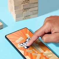 Jeu de Jenga officiel, plus de 6 façons de jouer avec des dés numériques, jeu de blocs original, tour à empiler, pour les enfants de 6 ans et plus