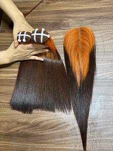 Couleur chaude Transparent Lace Front Vietnamien Remy Extensions de Cheveux Doux Naturel Italien Curl Naturel Vague Style Fermeture pour les Femmes - Product Image 3