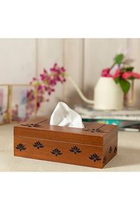 Porte-serviettes en bois de forme unique pour une salle à manger moderne offrant un look élégant et un design fonctionnel ensemble - Product Image 4