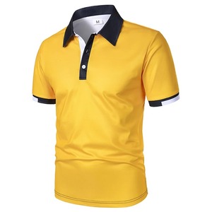 Vente en gros de polos pour hommes en polyester 220gsm 100% Chemise à manches courtes à séchage rapide Chemise de golf tricotée - Product Image 2