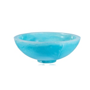 Frutero artístico de resina hecho a mano con efecto mármol brillante, diseño moderno y elegante, perfecto para la mesa del comedor o el hogar - Product Image 4