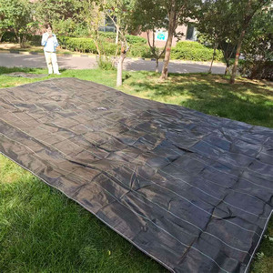 <span class=keywords><strong>Toile</strong></span> <span class=keywords><strong>de</strong></span> <span class=keywords><strong>paillage</strong></span> agricole noire en plastique traitée anti-UV pour le contrôle des adventices, avec bords cousus - Product Image 1