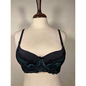 Soutiens-gorge rembourrés en dentelle néon noir - Product Image 1