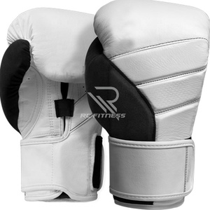 Boxing Gloves for Adults Double 8-14 oz Custom Logo Leather Lightweight Waterproof Adjustable <b>Hook</b> Loop Closure Custom - Product Image 1