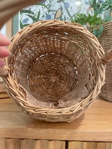 Cesta de Mimbre Tejida a Mano Artex Green Earth para Ventana, Ecológica, de Ratán Natural, Moderna, Geométrica, Multifuncional, para Almacenamiento - Product Image 5