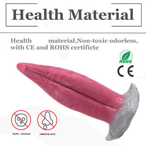 CEROHS安全液体シリコンアナルディルド大きな舌の形をしたペニスアナルプラグプッシーマッサージャー大人のおもちゃ男性女性吸盤付き - Product Image 4