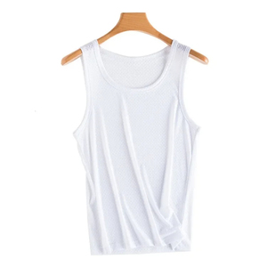 Custom Logo <b>Men</b> tank tops Outer Wear Quick-Drying Mesh Breathable Sleeveless <b>T</b>-<b>Shirts</b> Summer <b>Cool</b> Vest Beach Travel Tanks - Product Image 6