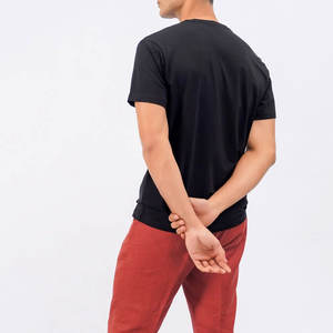 Camiseta informal deportiva de algodón pesado para hombre, ropa de calle, camisetas en blanco de diseño personalizado de la mejor calidad a la venta - Product Image 4