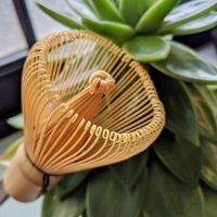 Fouet à matcha en bambou fait à la main, fouet à thé japonais traditionnel pour la préparation du matcha