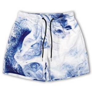 Pantalones Cortos Deportivos Casuales Unisex para Hombre y Mujer, Ligeros, de Malla, con Cintura Elástica Cómoda y Bolsillos, Color Verde - Product Image 1