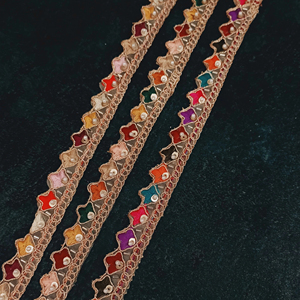 เข็มกลัดปักลูกไม้ที่ซับซ้อนสง่างามสำหรับตกแต่งเสื้อผ้าและเครื่องประดับแฟชั่น - Product Image 1