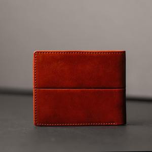 Mayorista Cartera Plegable de Cuero Unisex con Cierre de Cubierta Impermeable Gran Capacidad Monedero de Cuero Genuino Regalo de Aniversario - Product Image 2