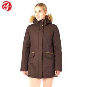 Vêtements d'extérieur pour femmes Veste d'hiver chaude à fermeture éclair Dernier style Bonne qualité Nouveau design Veste parka d'hiver pour femmes - Product Image 3