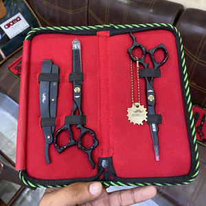 Kit de tijeras de corte de peluquería profesional de 6,0 pulgadas, 3 uds., herramientas de estilismo multiusos duraderas, precio bajo - Product Image 4