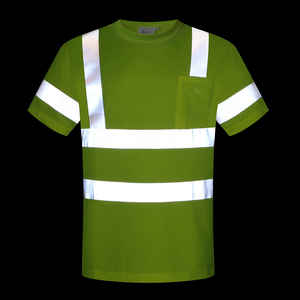Buen precio, la mejor camiseta reflectante de seguridad transpirable, ropa de visibilidad, camisetas de seguridad de manga corta - Product Image 4