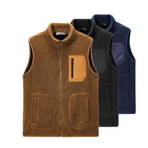 Nuevo servicio personalizado Nuevo diseño Forro Cremallera Invierno Hombres Polar Chaleco Chalecos para hombres - Product Image 1