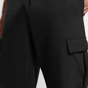 Joggers personnalisés légers pour hommes Pantalon surdimensionné en toile de haute qualité de couleur unie avec cordon de serrage Sérigraphie Logo Conception - Product Image 3