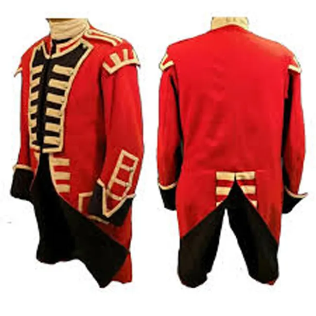 British Royal pipe bands Warrant Officers Uniform Mens Red wool coat fast ship top quality