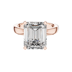 Bague en diamant de laboratoire 2 CT VVS-VS EF pour femme, taille émeraude, or 18 carats, 14 carats, 10 carats et argent 925, or rose, or jaune, or blanc - Product Image 1