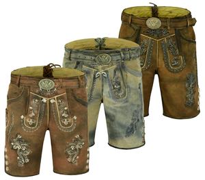 HERREN BAVARIAN BROWN OKTOBERFEST LEDERHOSEN Pantalones Trachten Pantalones Tela de cuero personalizada Cuero de vaca Gamuza 2025 - Product Image 3
