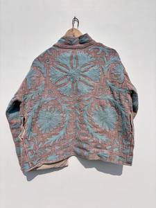 Chaqueta Suzani Bordada a Mano de la Mejor Calidad, Chaqueta Corta de Algodón Suzani para Mujer, Talla Única, Chaqueta Suzani Personalizable - Product Image 5