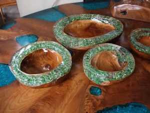 Increíble mejor calidad, recién diseñado y elegante, respetuoso con el medio ambiente, tazón de sopa de madera de resina, tazón de madera para servir al mejor precio - Product Image 5