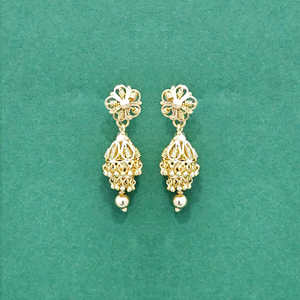 Handmade Antique Jhumki Fashion Hoop <b>Earrings</b> with Gold Plating Indian Wholesalers' Collection - Product Image 1