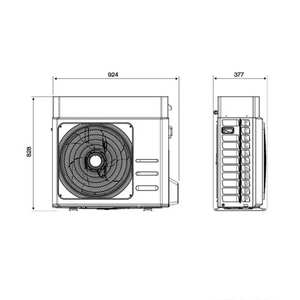 Système de chauffage et de climatisation domestique Rinnai Shimanto Mono 8 kW EHP-HM008MR32 A+++ à haute efficacité, pompe à chaleur R32 - Product Image 5