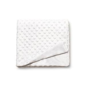 Manta de Algodón Blanca de 0.80x1.10 Tejida con Patrón de Puntos - Product Image 1