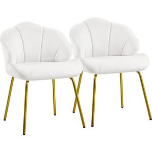 Chaise de salle à manger moderne en velours de style nordique avec pieds en métal doré, chaise d'appoint ergonomique luxueuse et rembourrée pour hôtel, salle à manger, salon - Product Image 1