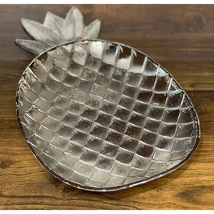 ถาดเสิร์ฟผลไม้รูปใบเมเปิ้ลแนววินเทจเครื่องครัวที่ทำจากโลหะเงินโดยของสะสมในบ้าน - Product Image 5