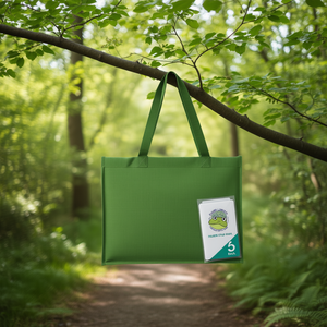 Falken Linen <b>Frog</b> Green Hanging File Folder <b>Bag</b> 5 Pack - Product Image 3