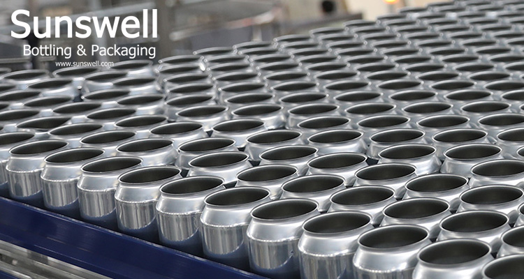 Carbonated Beverage Can Filling Machine Electronic Measuring Cup 4000BPH 50HZ