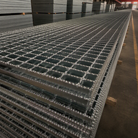 Plateforme industrielle extérieure en acier galvanisé, passerelle à forte capacité de charge, grille de plancher en acier, grille métallique à barres