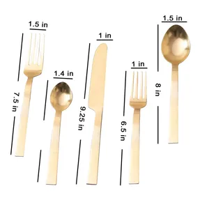 Nouvel arrivage Ensemble de couverts en acier inoxydable de haute qualité avec poignées à nœuds design Vente en gros de couverts en métal pour la maison et les hôtels - Product Image 6