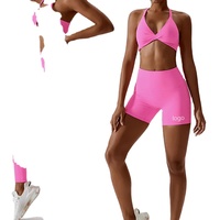 Kadın spor koşu için spor giyim seti spor Yoga tayt & giyim Fitness & spor 2 parça Set kadın kadın setleri